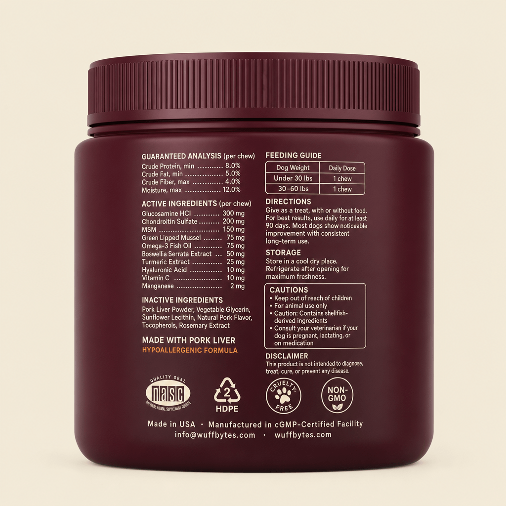 Wuffbytes HJ-01™ Advanced Hip & Joint Chews